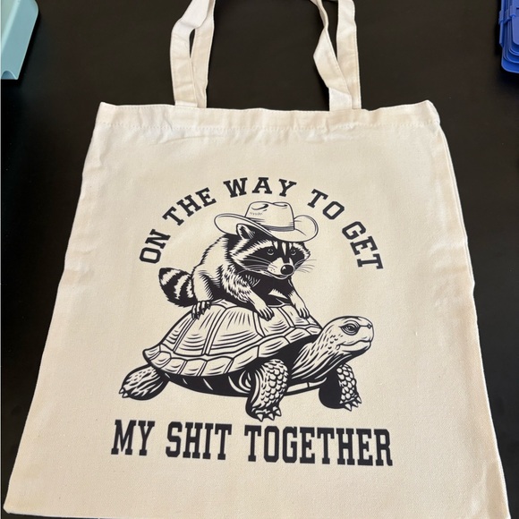 Dye To Design Handbags - Handmade - New With Tags - On The Way Canvas Tote Bag